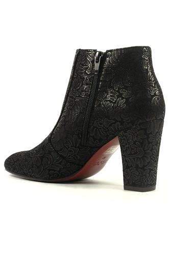 Huba Printed Leather Marga Black
