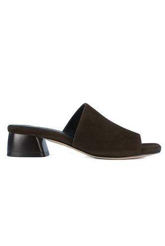 Sandal Sabot Brown Suede, CLAUDIA PERUZZINI