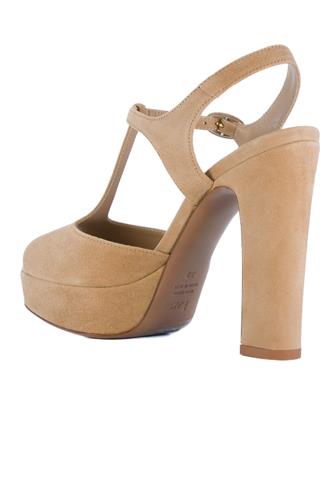 Sandal Plateau Sella Suede Light Brown