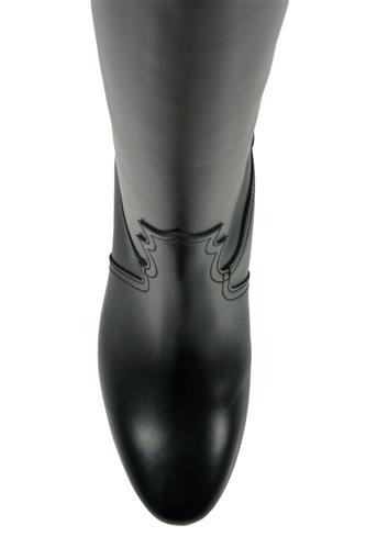 High Heel Boots Black Leather