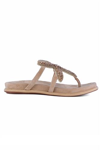 Lola Beige Suede Star Micorbeads, CRISTIN