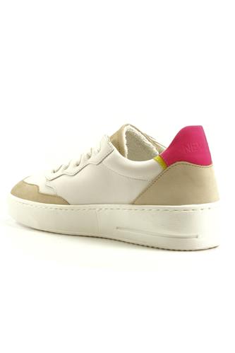 Lubiana Pelle Bianca Nabuk Crema Fucsia