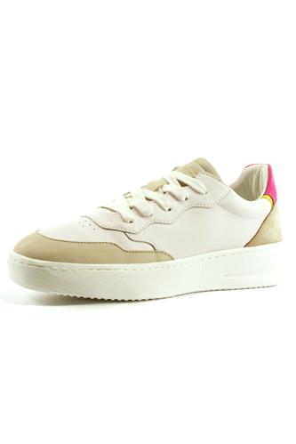 Lubiana Pelle Bianca Nabuk Crema Fucsia