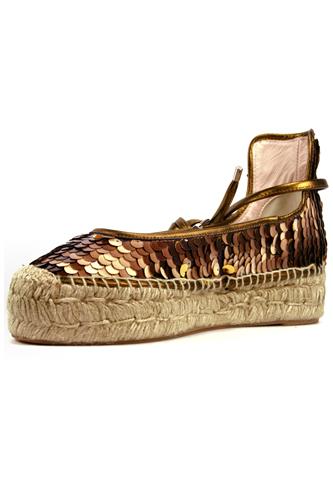 Espadrillas Pail-B Marron Rame Paillettes