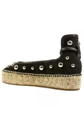 Espadrillas Tela Linen Nero Boule