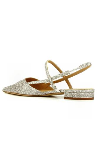 Maras Silver Glittered Leather