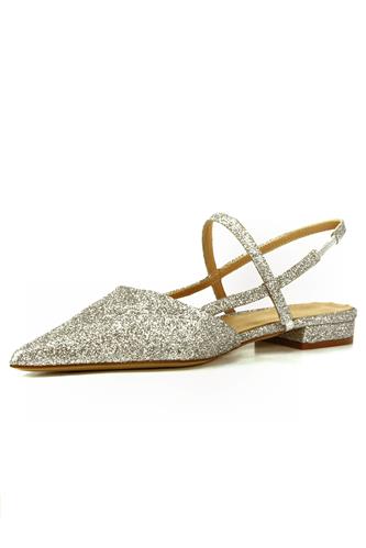 Maras Silver Glittered Leather