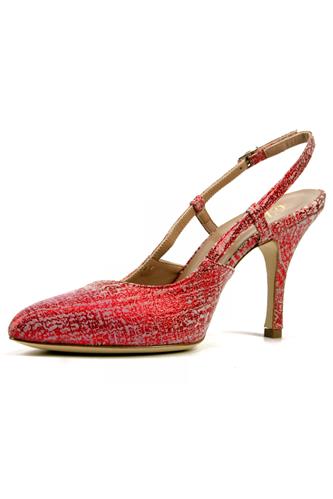 Martine Red Laminated Leather