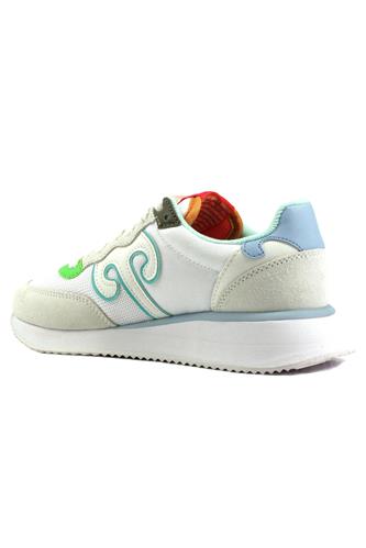 Master Mesh Bianco Camoscio Pelle Azzurro Verde