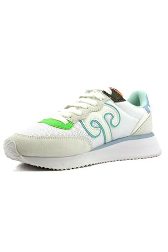 Master Mesh Bianco Camoscio Pelle Azzurro Verde