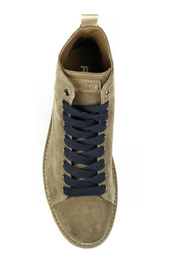 P01 Walnut Suede Cobalt Laces