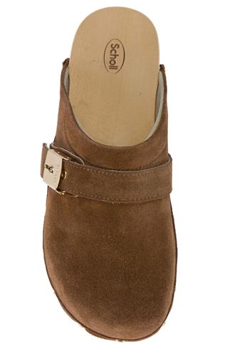 Pescura Clog Camoscio Cognac