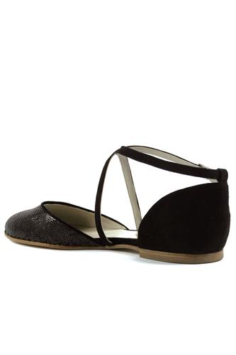 Rosa Black Pailettes Suede