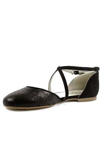 Rosa Black Pailettes Suede