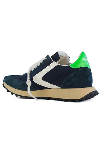 Start Heritage Deep Blue Vintage Nylon Suede Leather