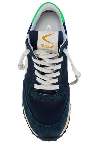 Start Heritage Deep Blue Vintage Nylon Suede Leather
