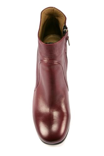 Zip Ankle Boots Red Barolo