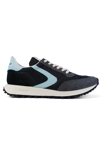 Start Heritage Ripstop Blue Nylon Suede Light Blue Leather, VALSPORT