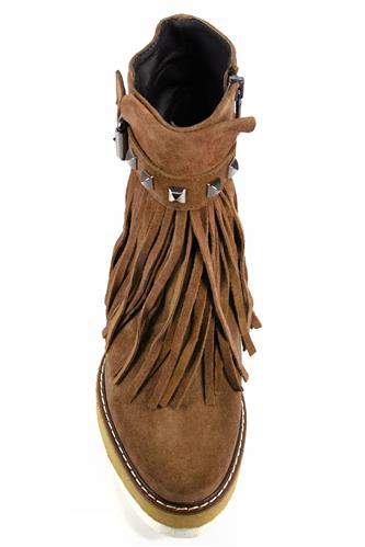 Via Altaseta Camel Suede Crepe