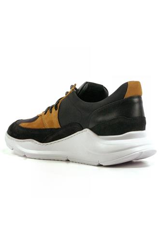 Vienna Black Nylon Brown Nabuck